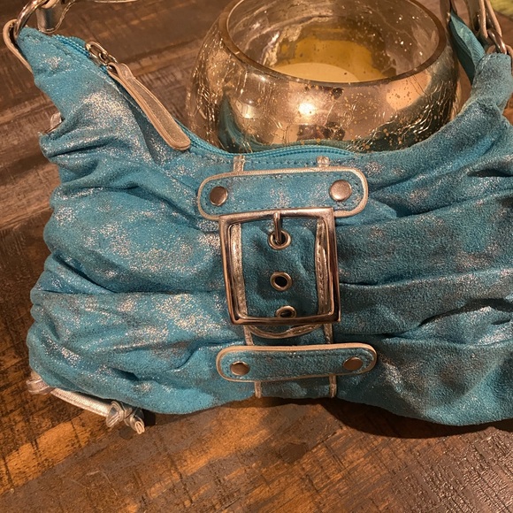 Handbags - Blue with shimmery silver handbag🩵✨🩵